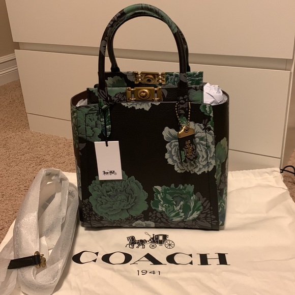 SOLD! Coach Troupe Tote With Kaffe Fassett Print - Picture 2 of 7